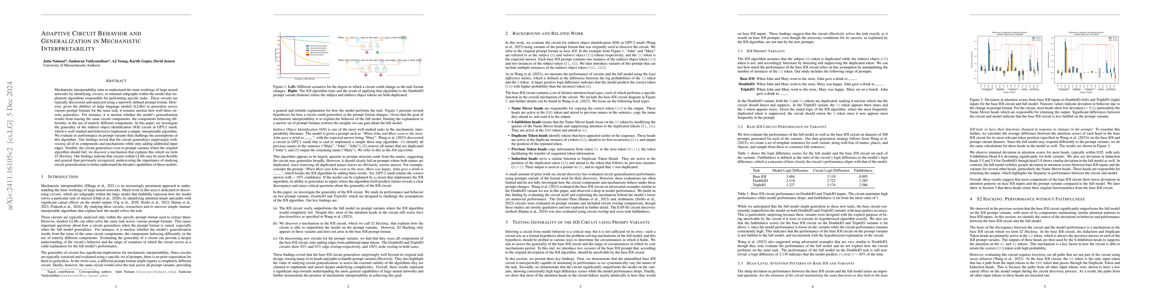 Thumbnail for Adaptive Circuit Behavior and Generalization in Mechanistic
  Interpretability