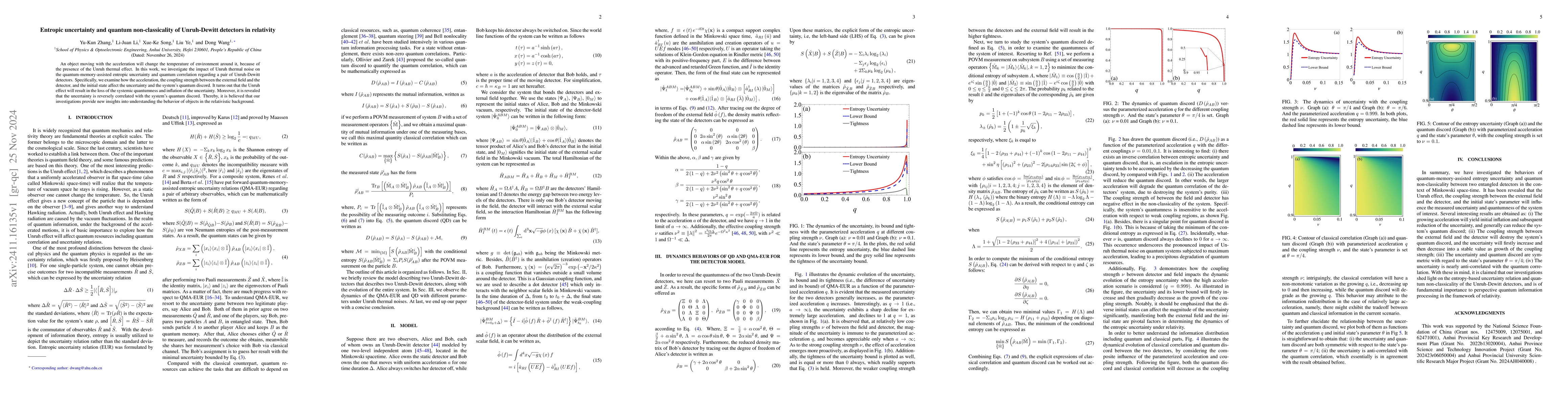Thumbnail for Entropic uncertainty and quantum non-classicality of Unruh-Dewitt
  detectors in relativity