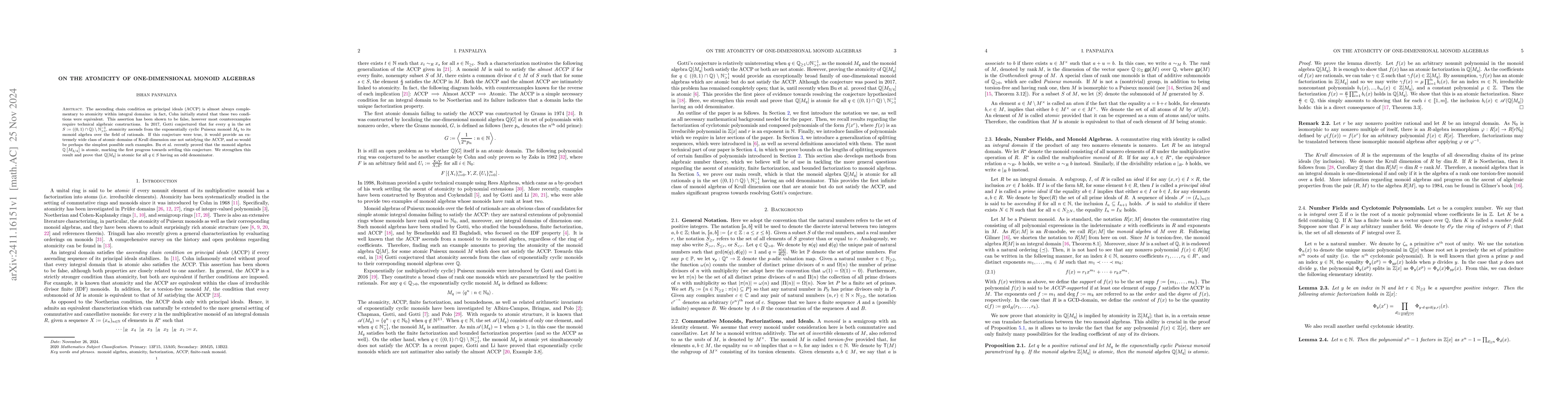Thumbnail for On the atomicity of one-dimensional monoid algebras