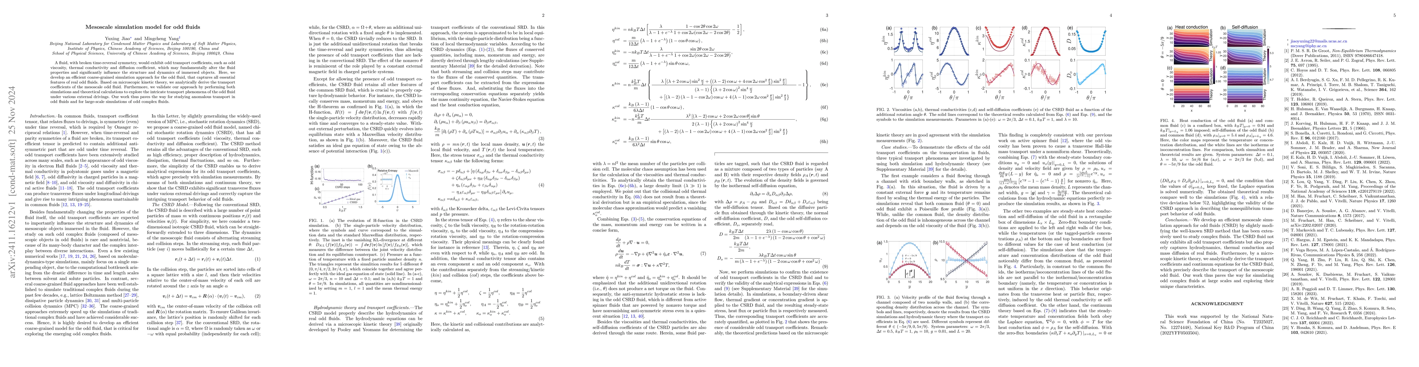 Thumbnail for Mesoscale simulation model for odd fluids