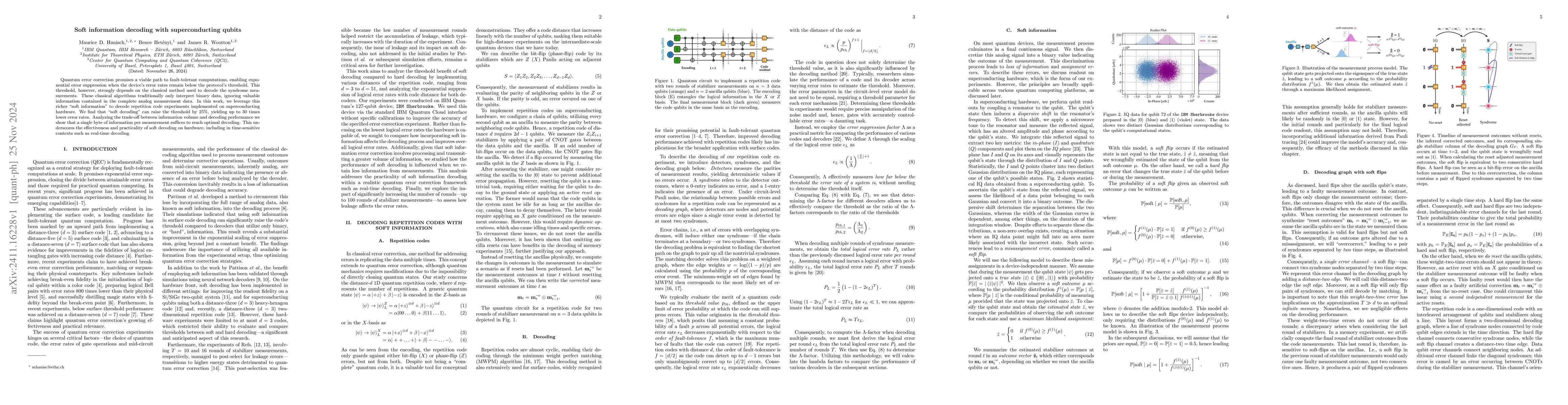 Thumbnail for Soft information decoding with superconducting qubits