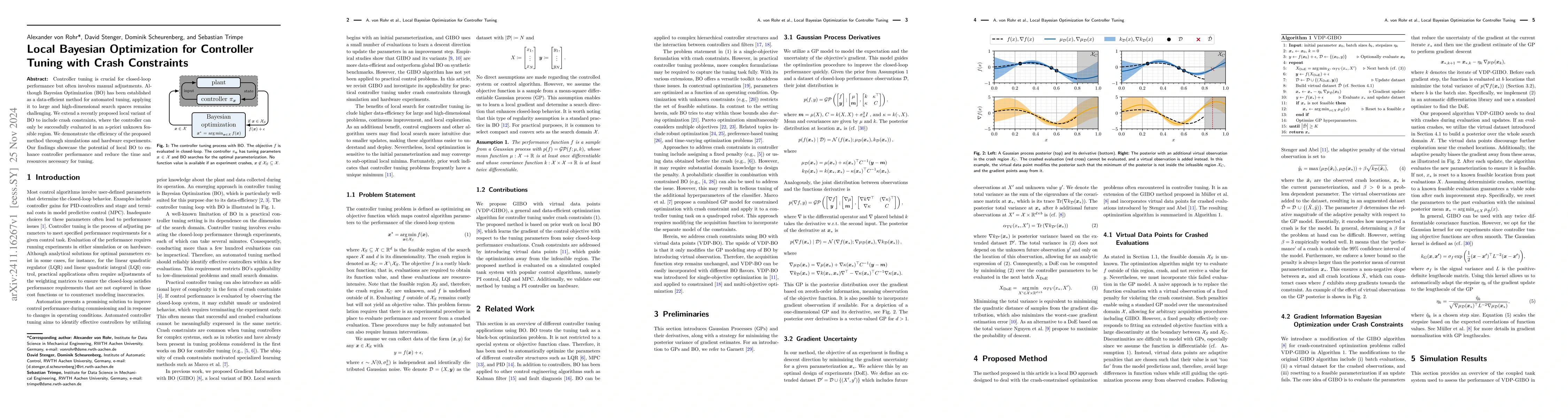 Thumbnail for Local Bayesian Optimization for Controller Tuning with Crash Constraints