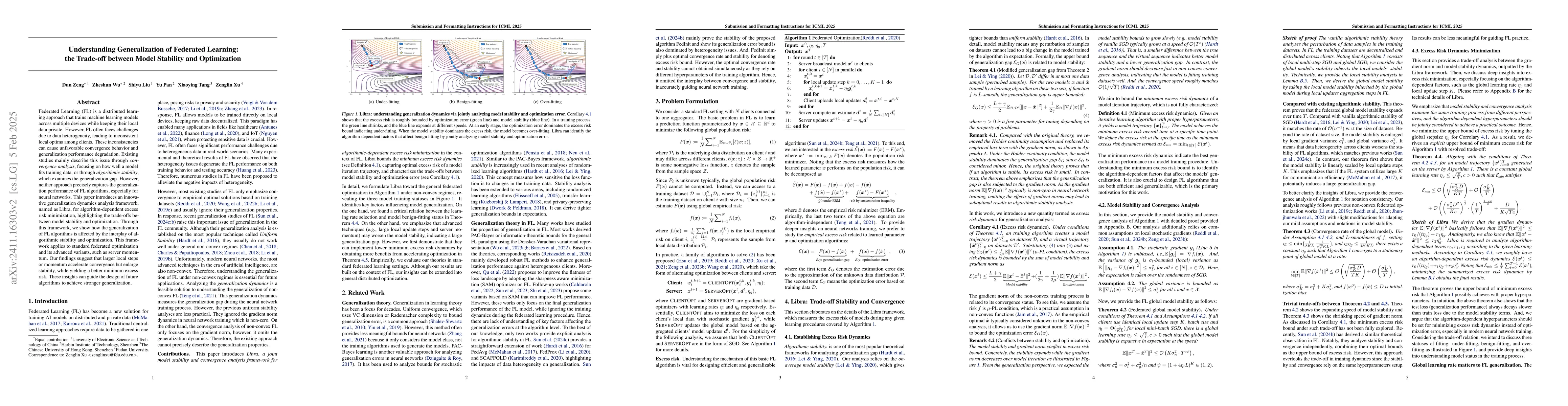 Thumbnail for Understanding Generalization of Federated Learning: the Trade-off
  between Model Stability and Optimization