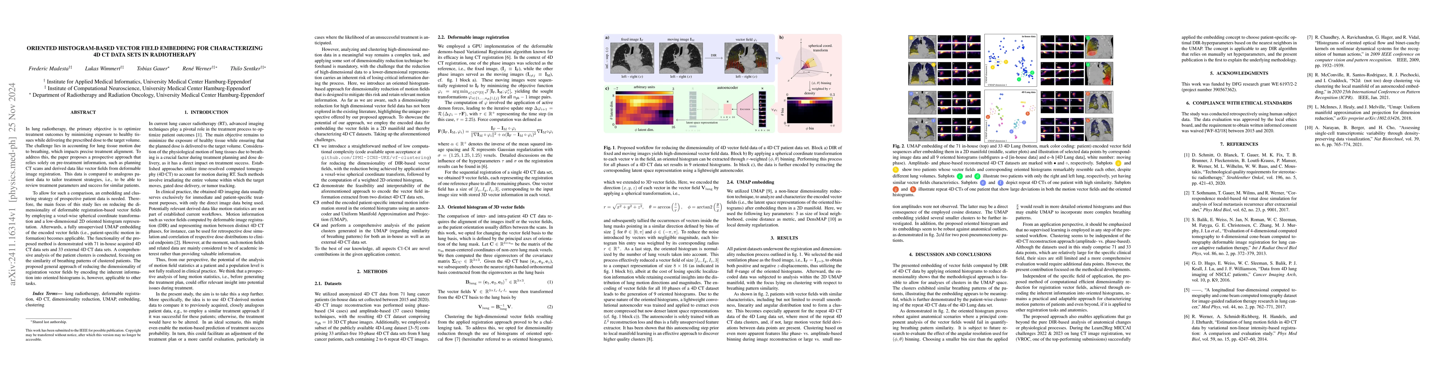 Thumbnail for Oriented histogram-based vector field embedding for characterizing 4D CT
  data sets in radiotherapy