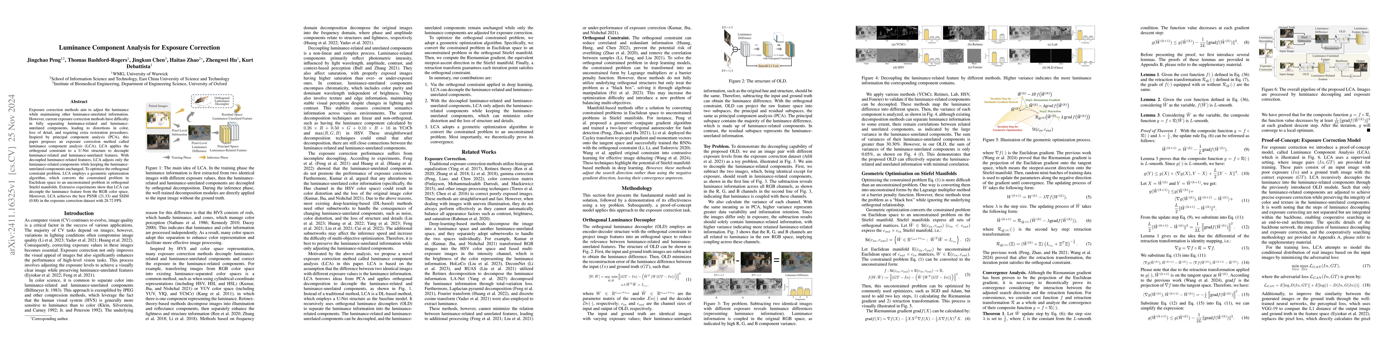 Thumbnail for Luminance Component Analysis for Exposure Correction