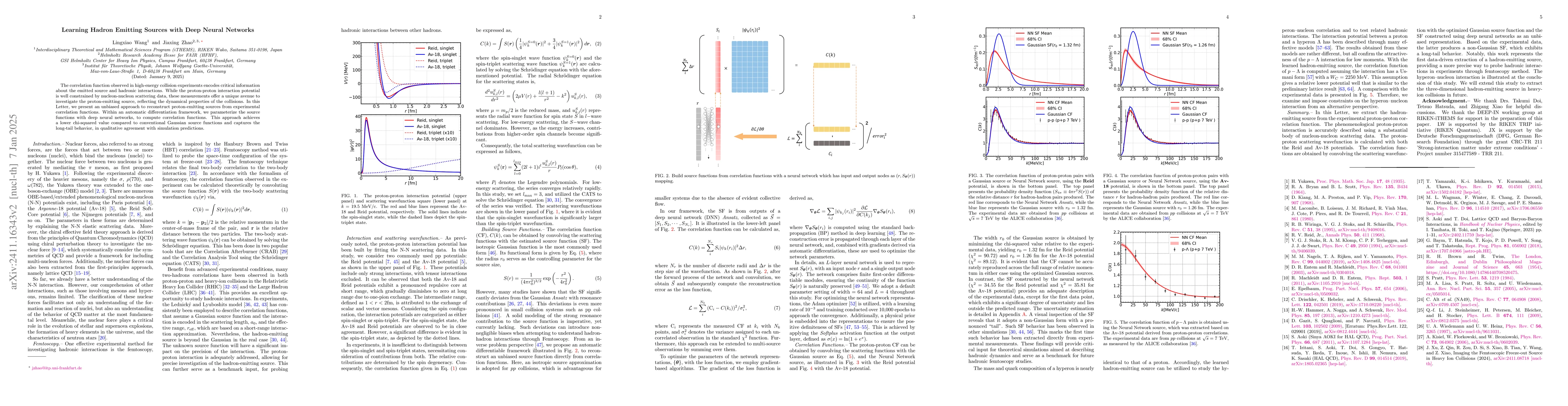 Thumbnail for Learning Hadron Emitting Sources with Deep Neural Networks