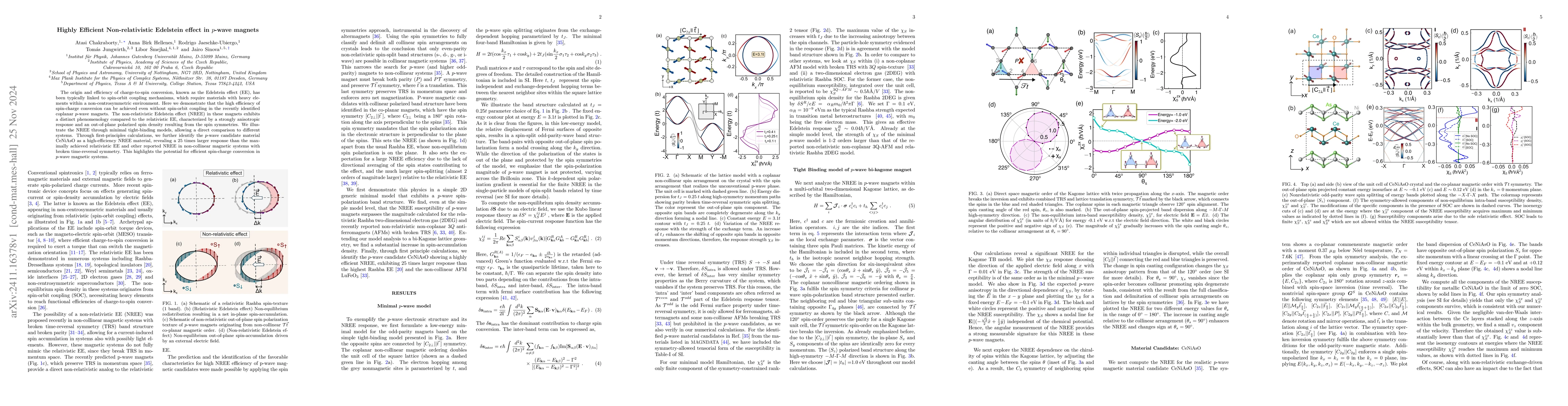 Thumbnail for Highly Efficient Non-relativistic Edelstein effect in p-wave magnets