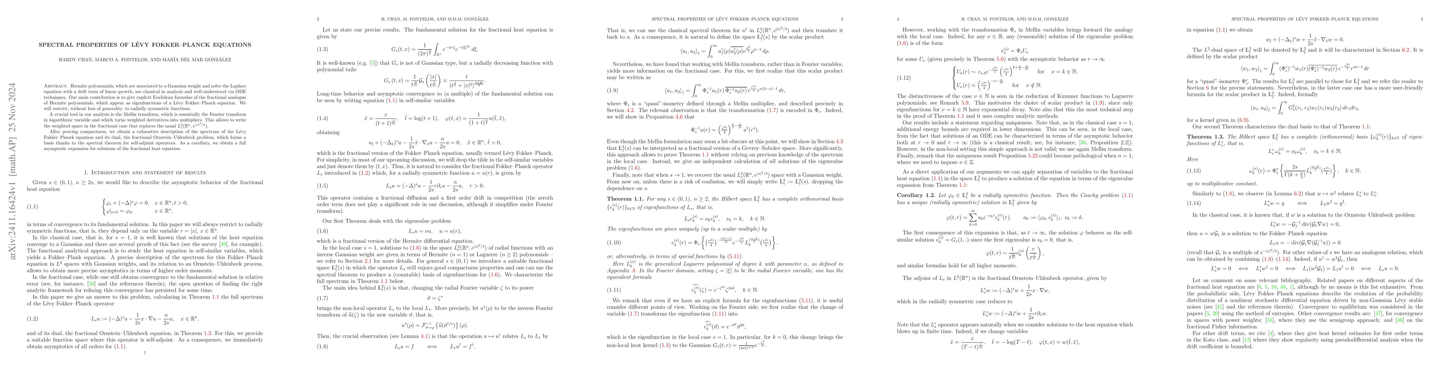 Thumbnail for Spectral properties of Lévy Fokker--Planck equations