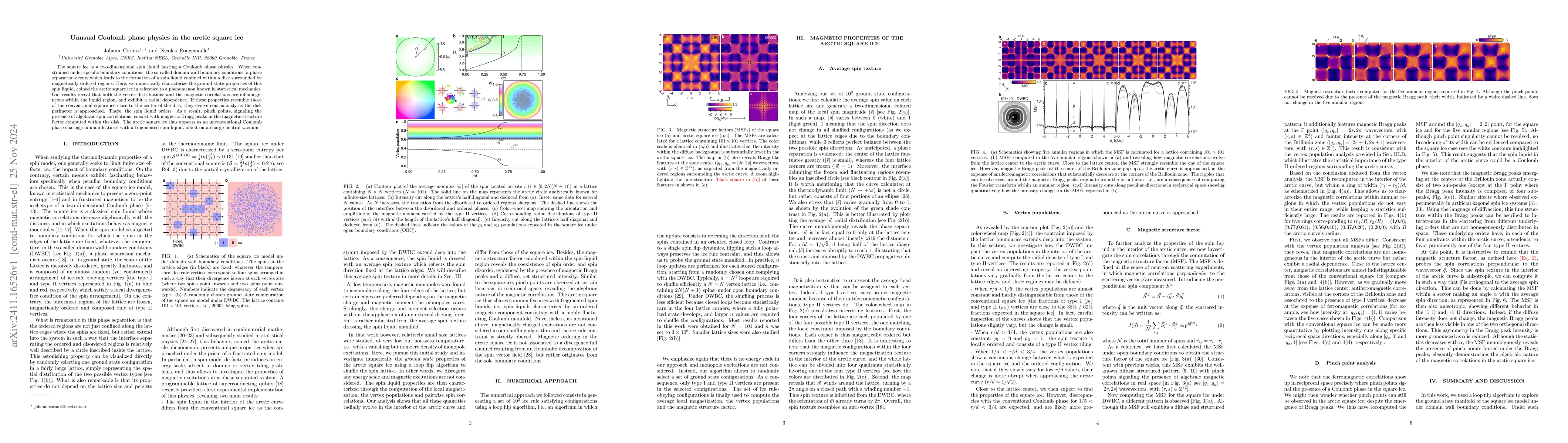 Thumbnail for Unusual Coulomb phase physics in the arctic square ice