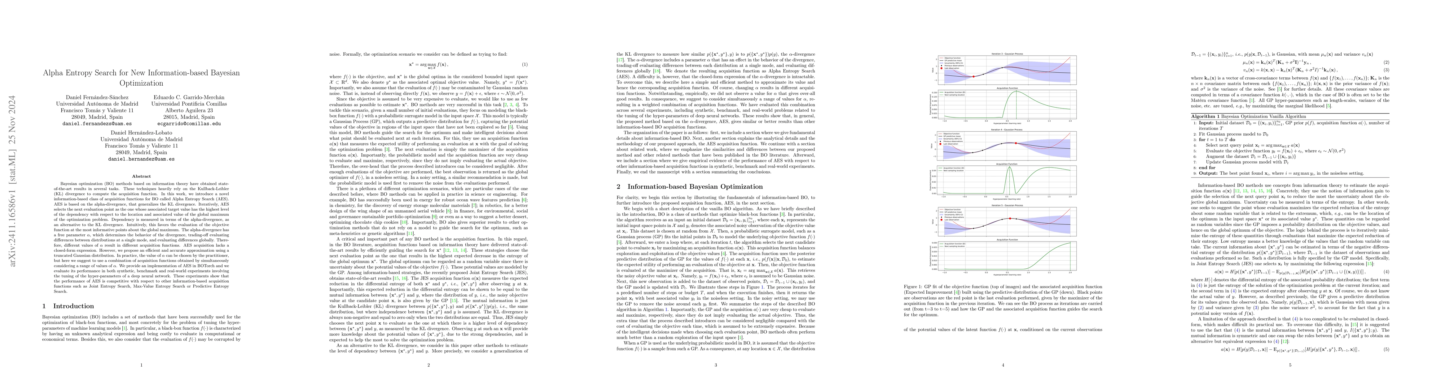 Thumbnail for Alpha Entropy Search for New Information-based Bayesian Optimization
