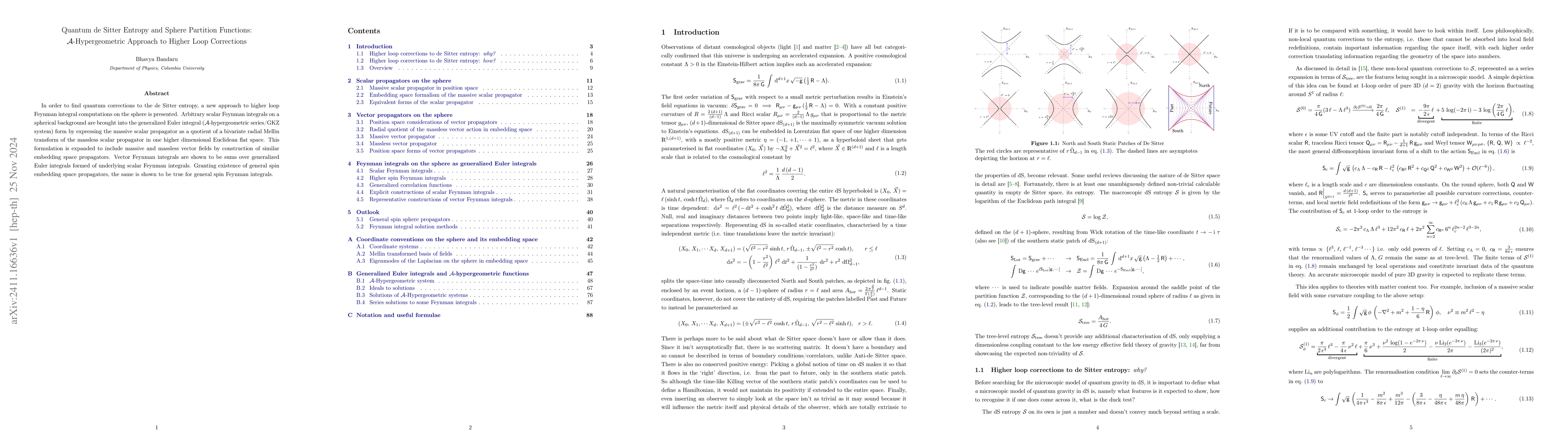 Thumbnail for Quantum de Sitter Entropy and Sphere Partition Functions:
  A-Hypergeometric Approach to Higher Loop Corrections