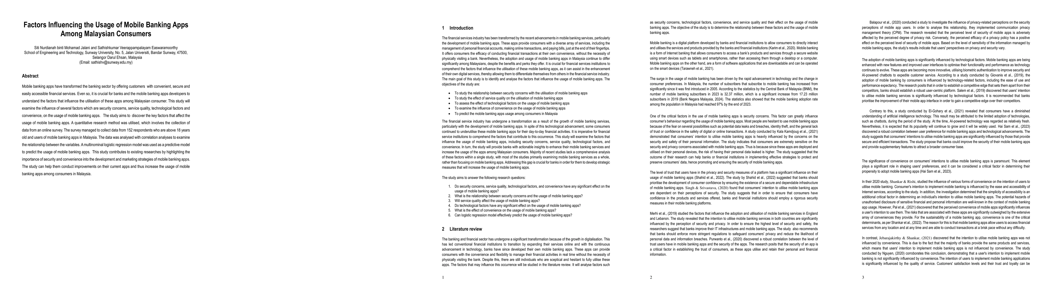 Thumbnail for Factors Influencing the Usage of Mobile Banking Apps Among Malaysian
  Consumers