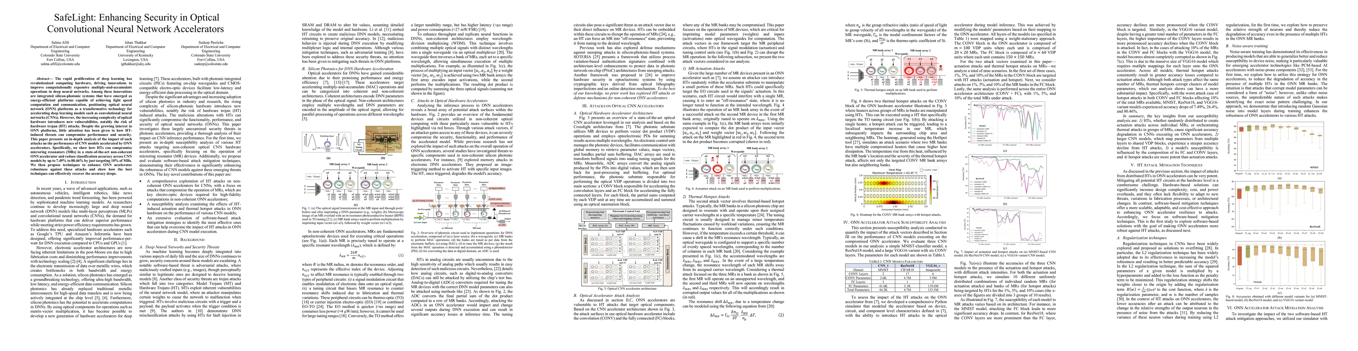 Thumbnail for SafeLight: Enhancing Security in Optical Convolutional Neural Network
  Accelerators