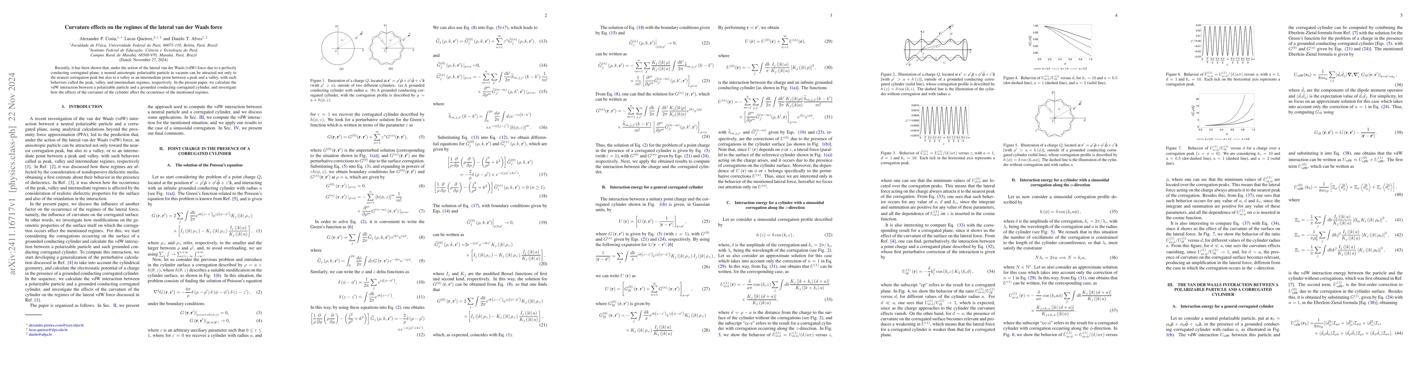 Thumbnail for Curvature effects on the regimes of the lateral van der Waals force