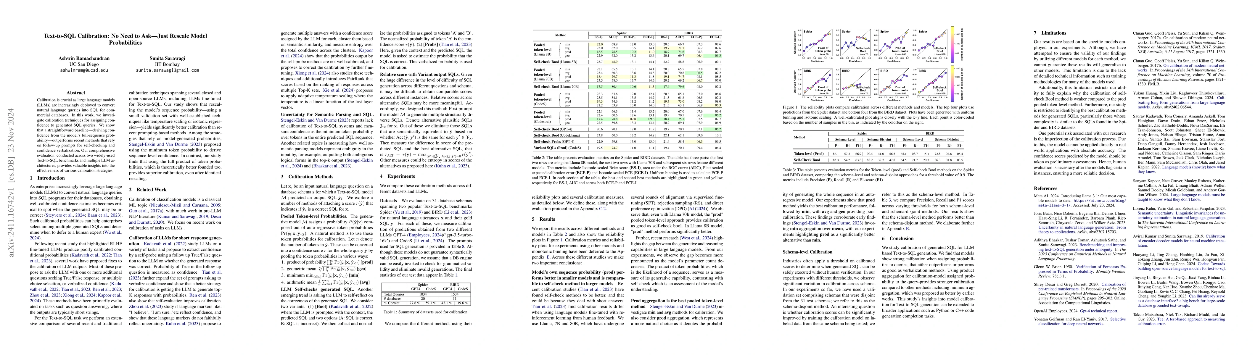 Thumbnail for Text-to-SQL Calibration: No Need to Ask -- Just Rescale Model
  Probabilities