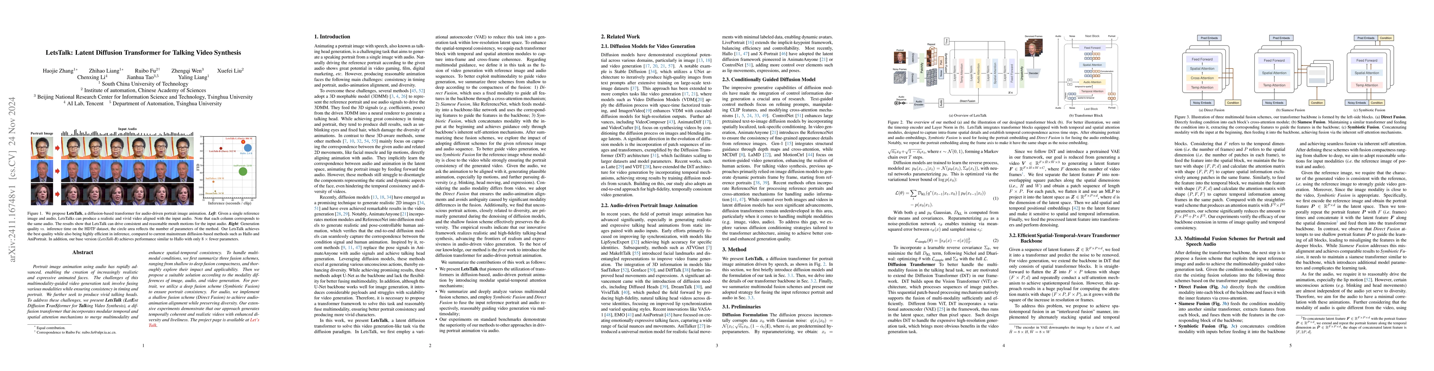 Thumbnail for LetsTalk: Latent Diffusion Transformer for Talking Video Synthesis