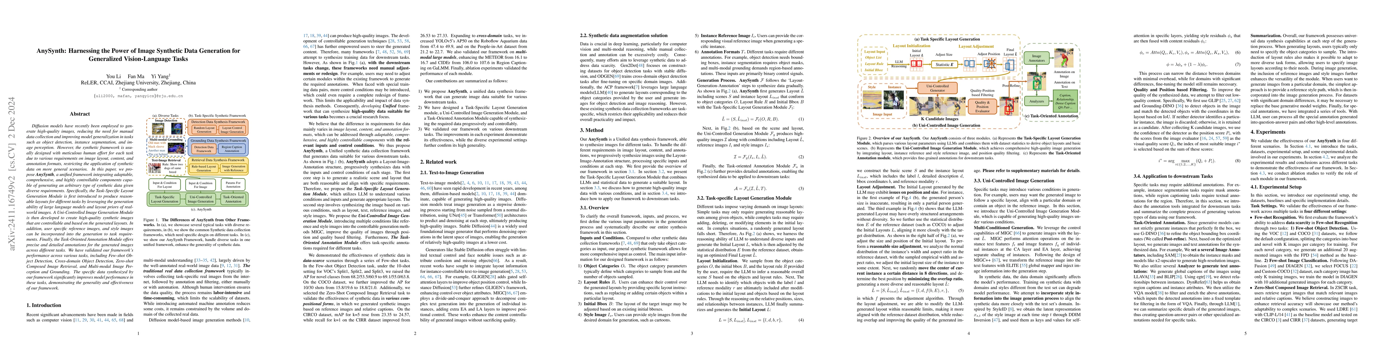 Thumbnail for AnySynth: Harnessing the Power of Image Synthetic Data Generation for
  Generalized Vision-Language Tasks