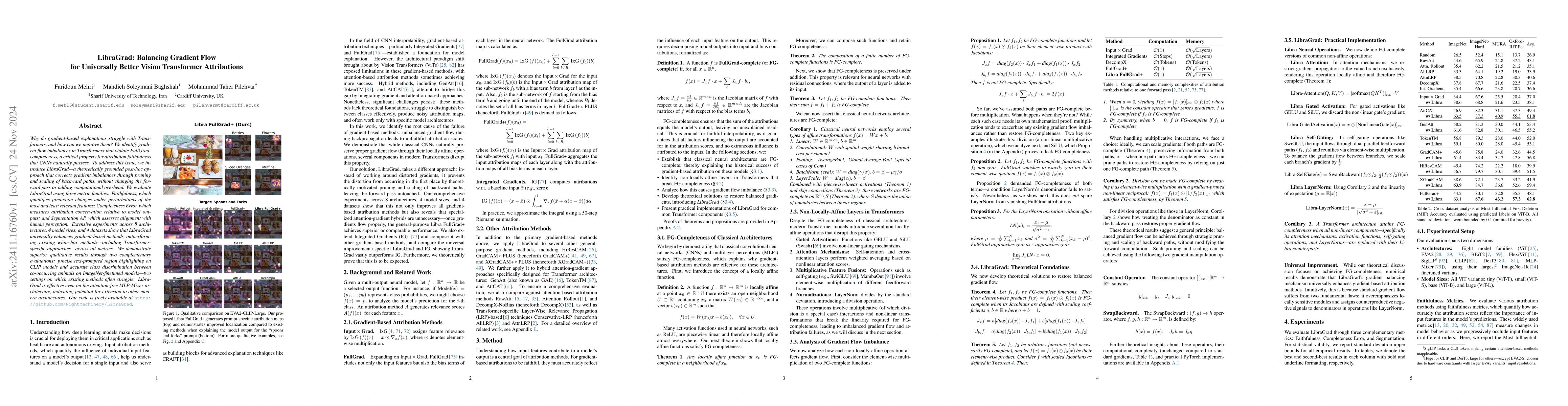 Thumbnail for LibraGrad: Balancing Gradient Flow for Universally Better Vision
  Transformer Attributions