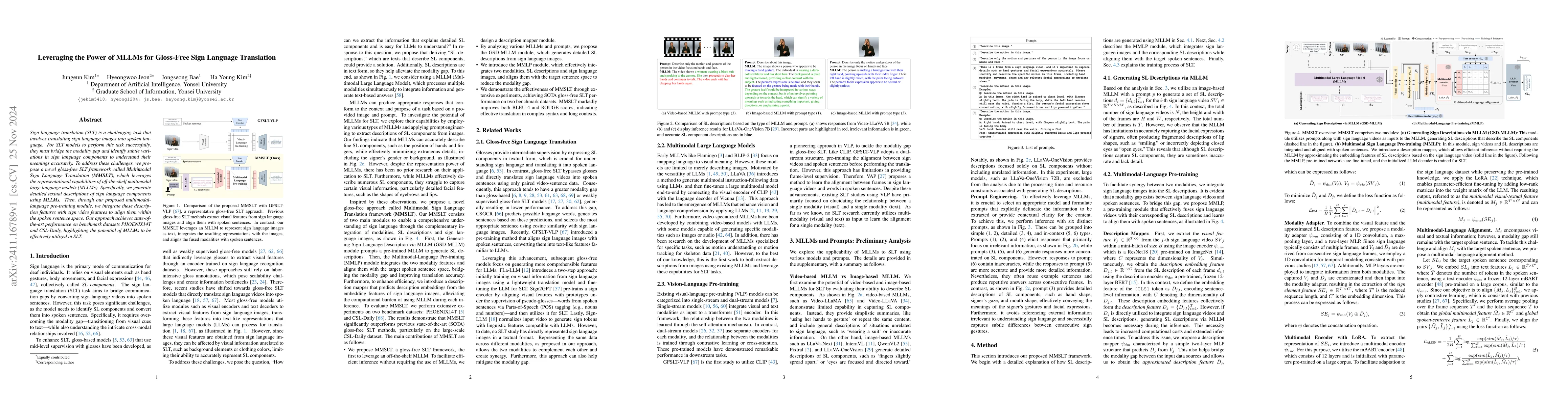 Thumbnail for Leveraging the Power of MLLMs for Gloss-Free Sign Language Translation