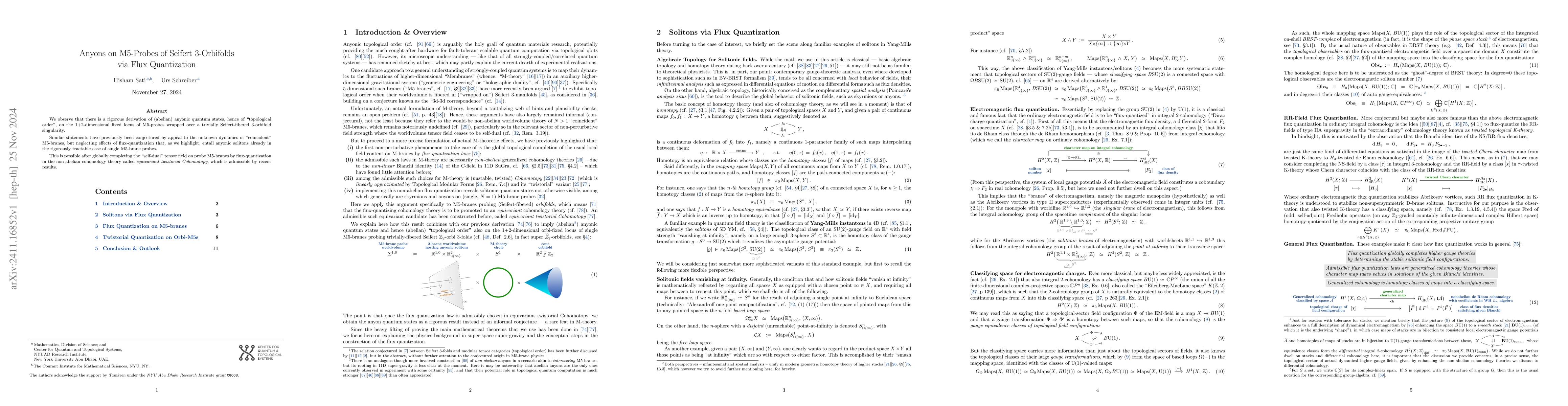 Thumbnail for Anyons on M5-Probes of Seifert 3-Orbifolds via Flux Quantization