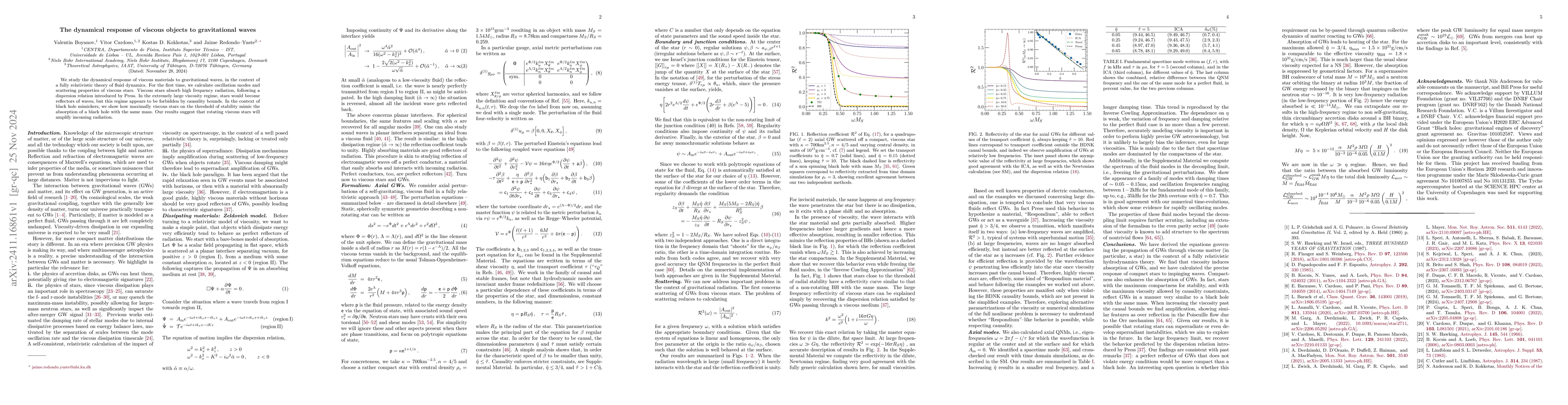 Thumbnail for The dynamical response of viscous objects to gravitational waves