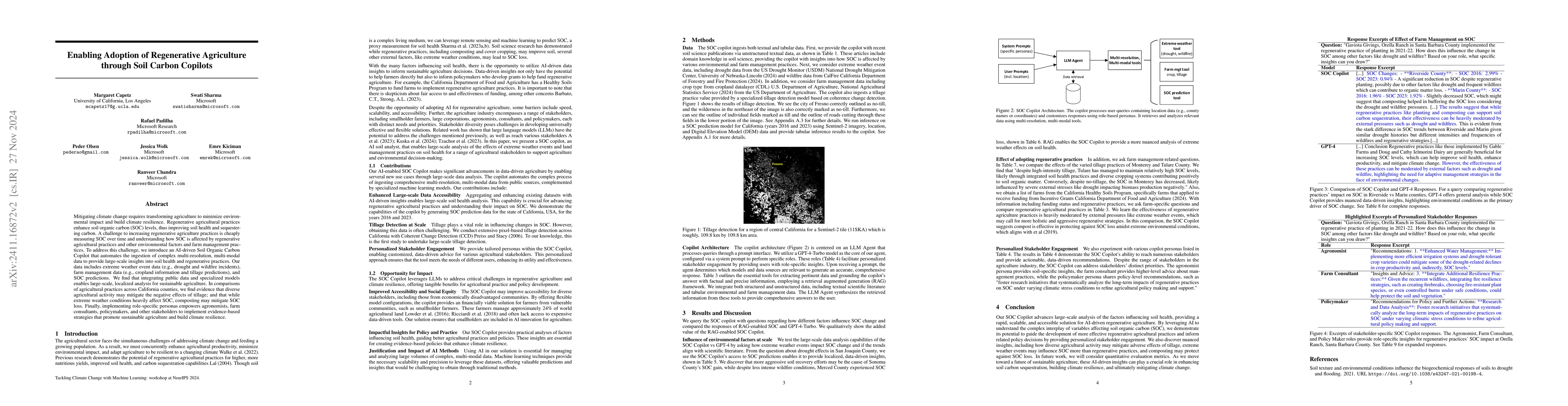 Thumbnail for Enabling Adoption of Regenerative Agriculture through Soil Carbon
  Copilots