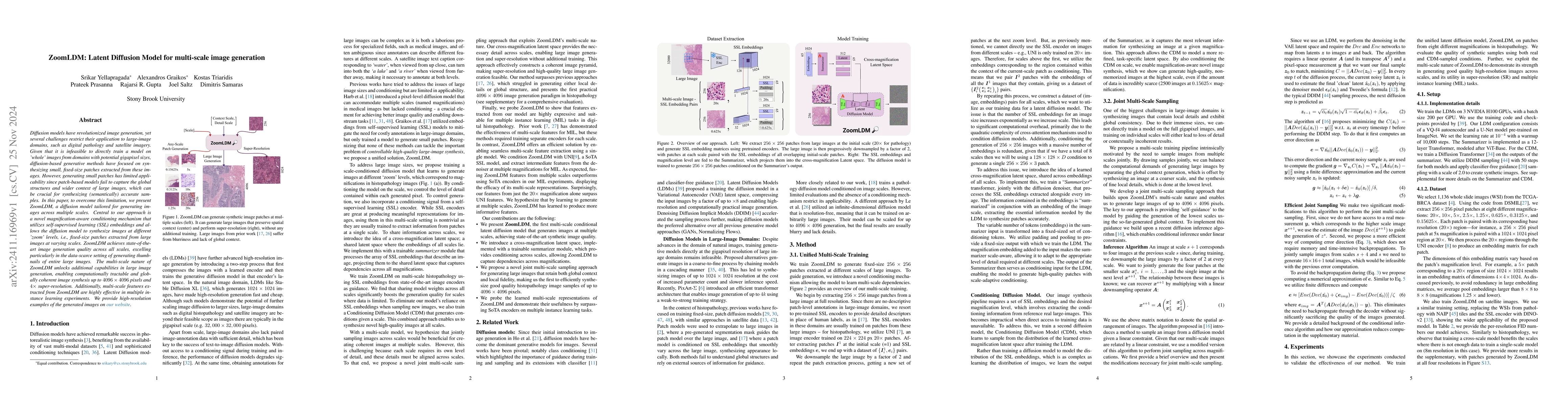 Thumbnail for ZoomLDM: Latent Diffusion Model for multi-scale image generation
