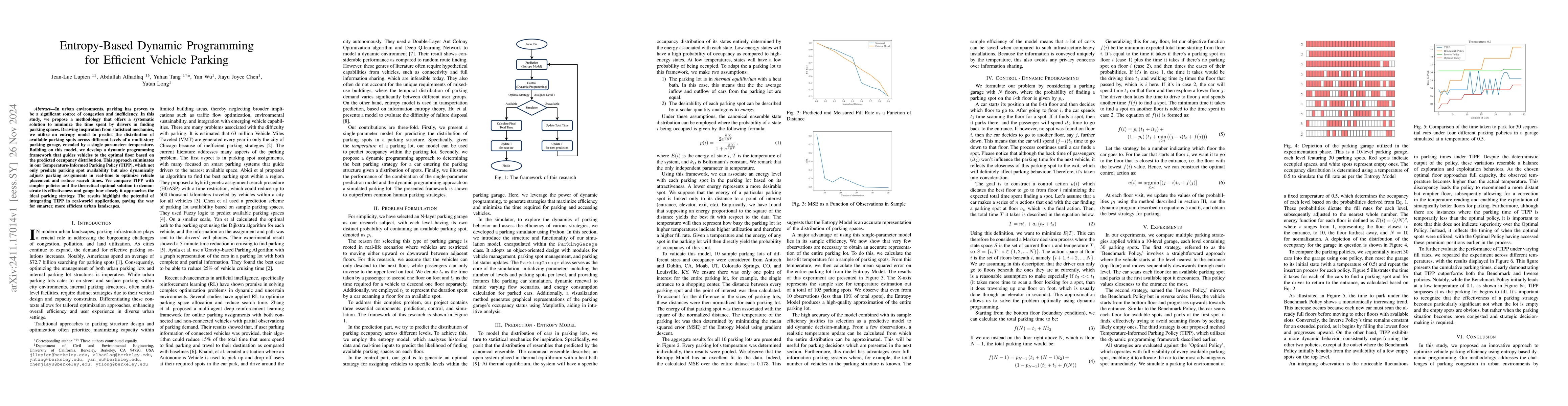 Thumbnail for Entropy-Based Dynamic Programming for Efficient Vehicle Parking