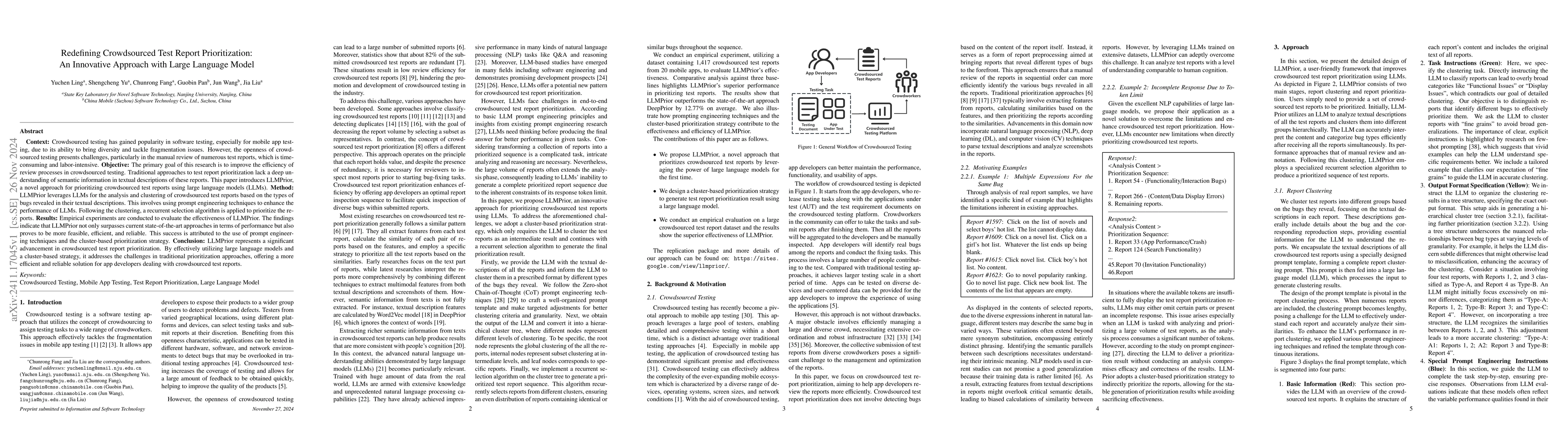 Thumbnail for Redefining Crowdsourced Test Report Prioritization: An Innovative
  Approach with Large Language Model
