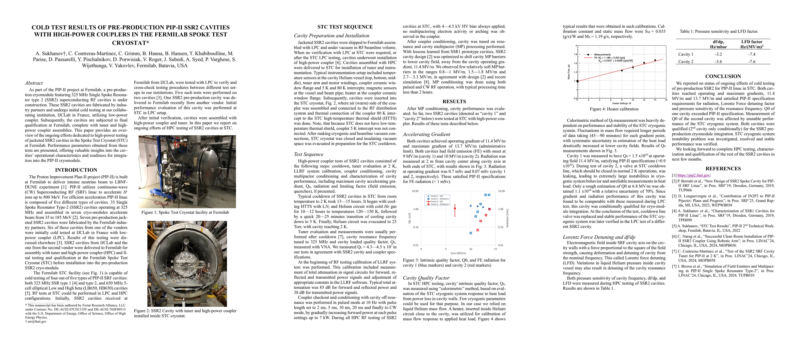 Thumbnail for Cold Test Results of Pre-Production PIP-II SSR2 Cavities with High-Power
  Couplers in the Fermilab Spoke Test Cryostat