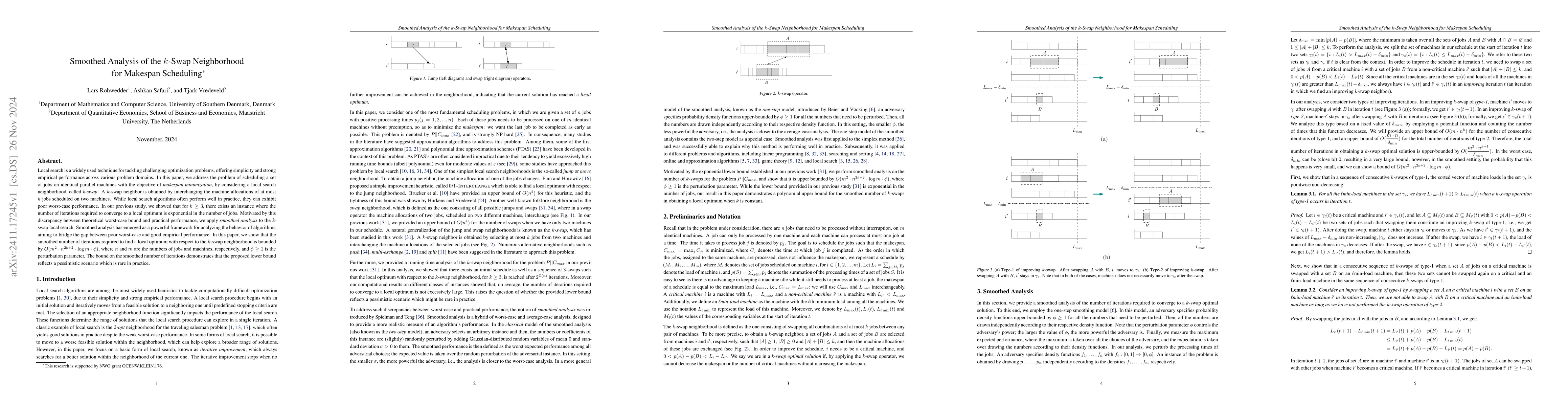 Thumbnail for Smoothed Analysis of the k-Swap Neighborhood for Makespan Scheduling