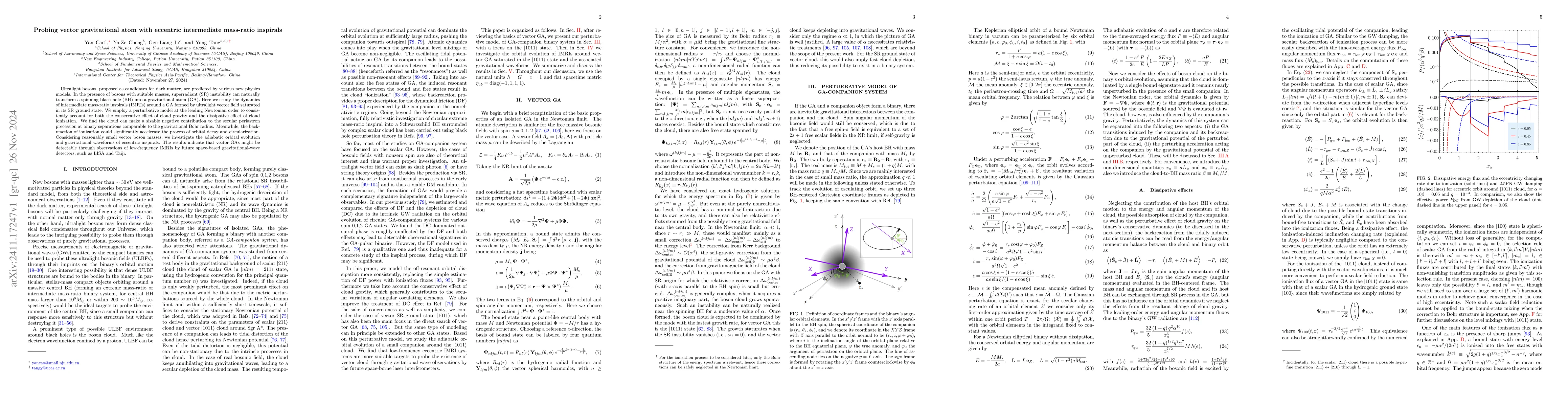 Thumbnail for Probing vector gravitational atom with eccentric intermediate mass-ratio
  inspirals
