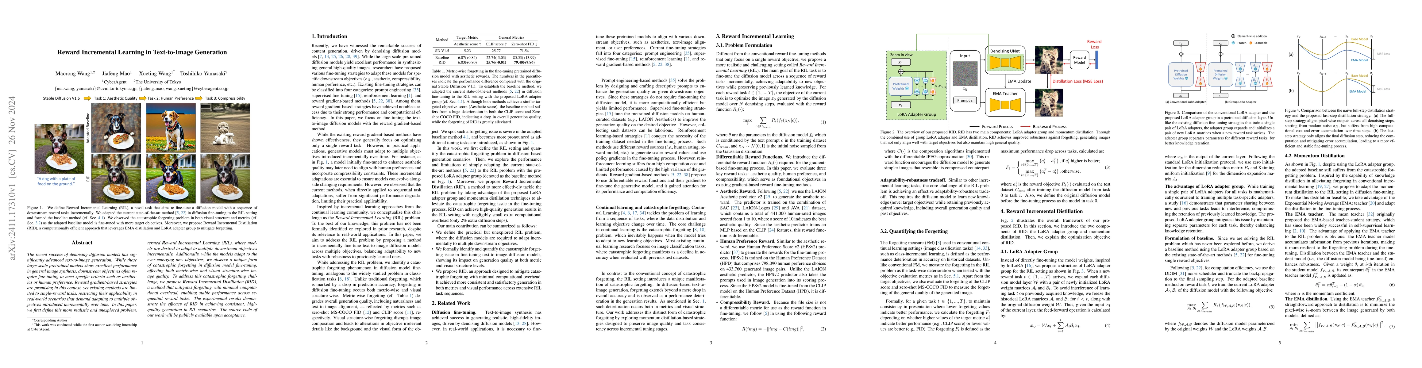 Thumbnail for Reward Incremental Learning in Text-to-Image Generation