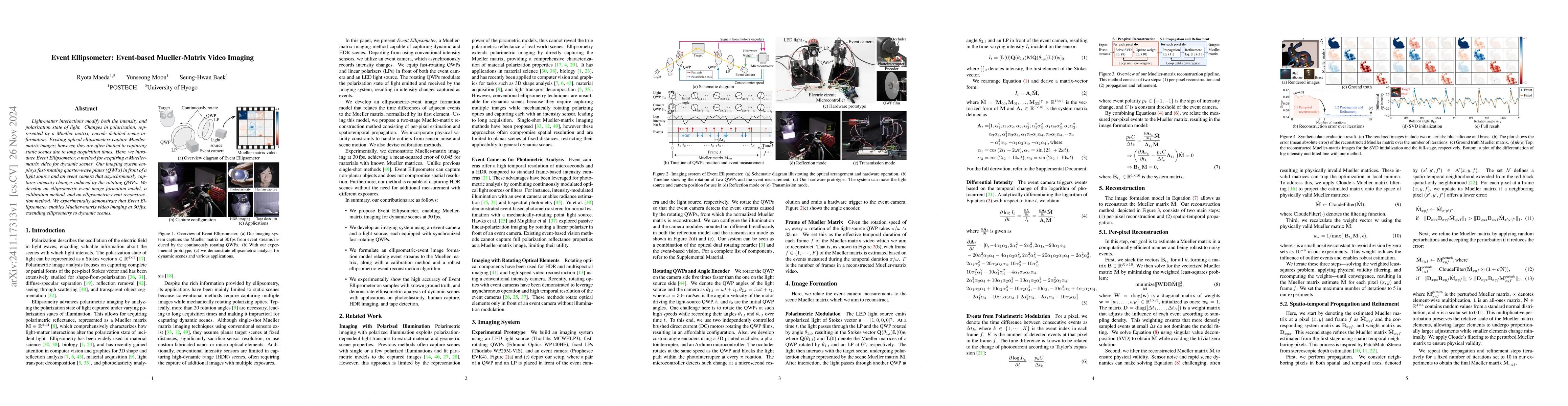 Thumbnail for Event Ellipsometer: Event-based Mueller-Matrix Video Imaging