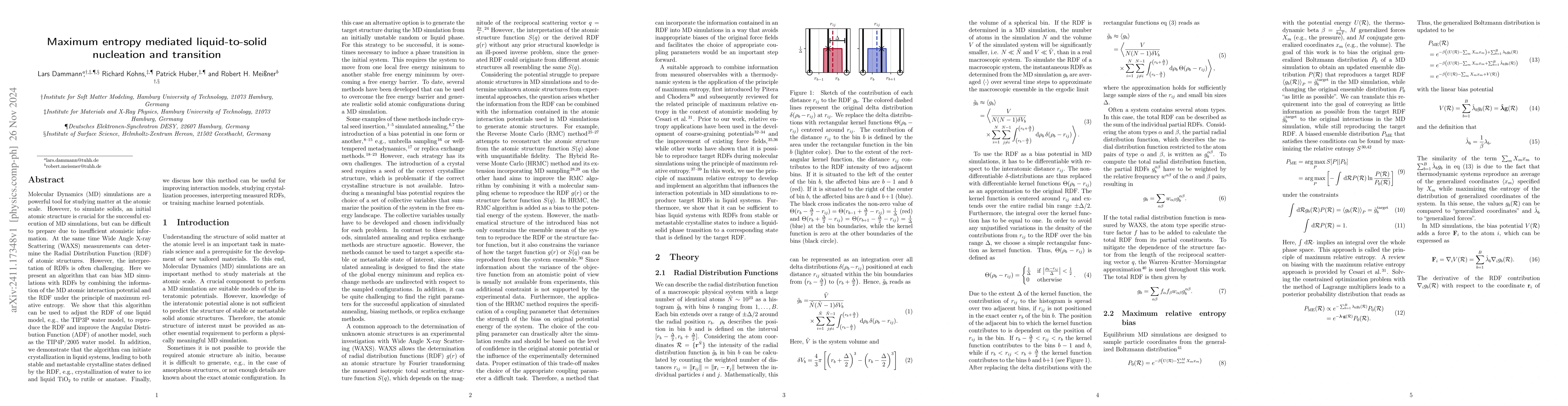 Thumbnail for Maximum entropy mediated liquid-to-solid nucleation and transition