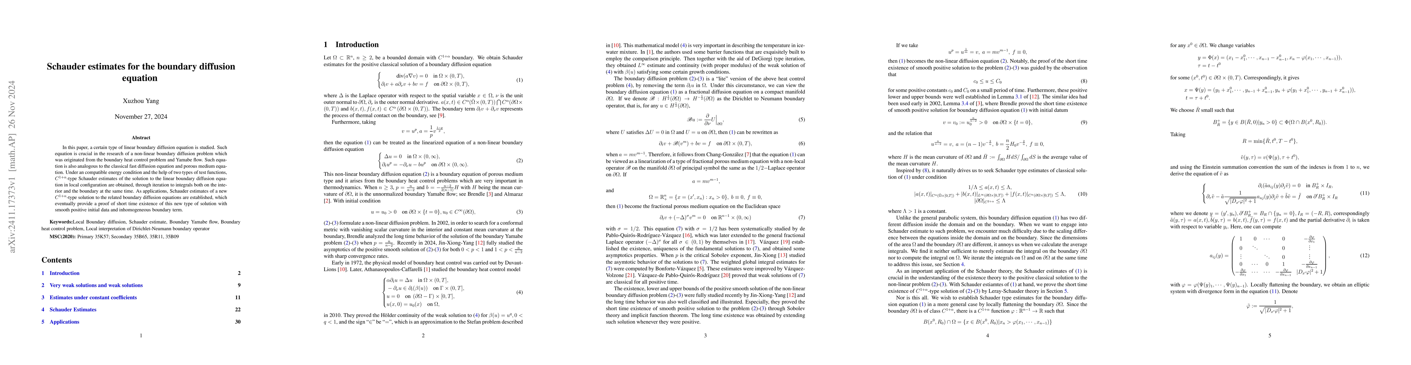Thumbnail for Schauder estimate for the boundary diffusion equaiton