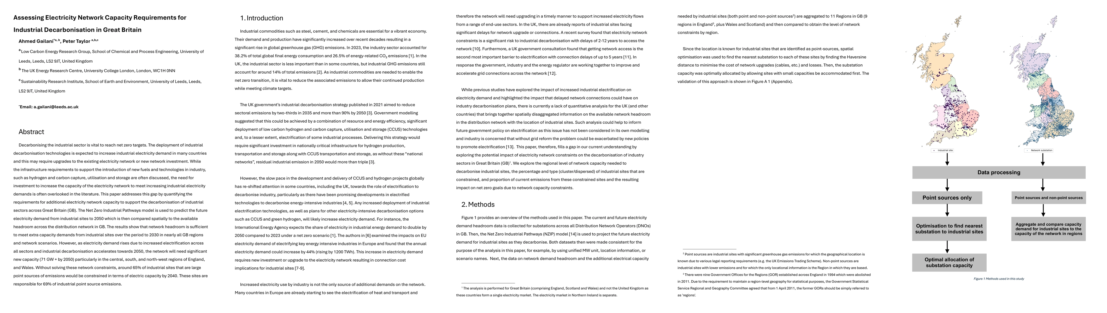 Thumbnail for Assessing Electricity Network Capacity Requirements for Industrial
  Decarbonisation in Great Britain
