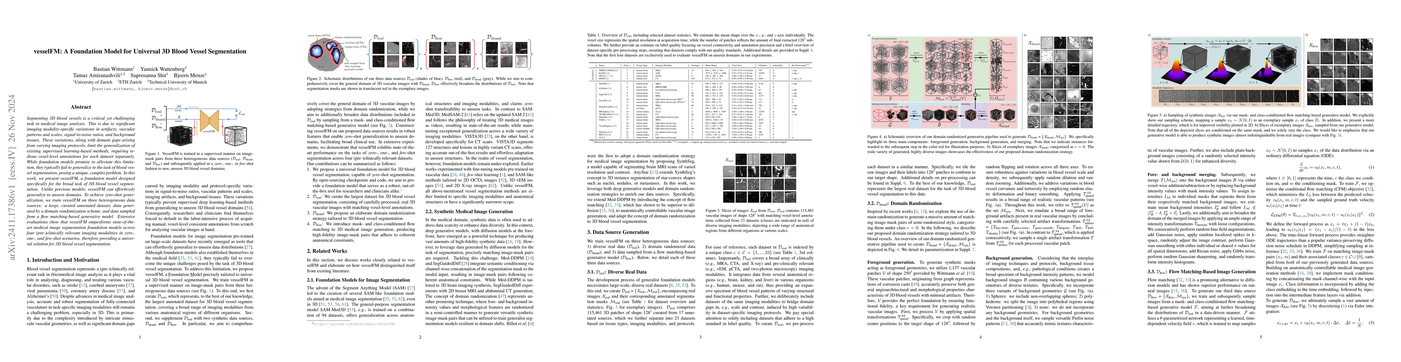 Thumbnail for vesselFM: A Foundation Model for Universal 3D Blood Vessel Segmentation