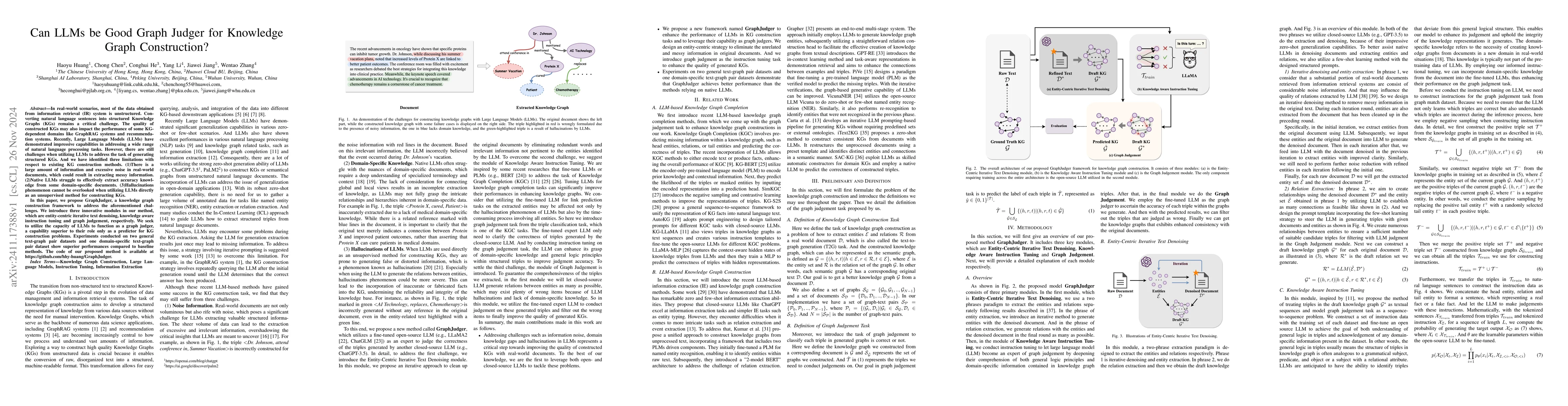 Thumbnail for Can LLMs be Good Graph Judger for Knowledge Graph Construction?