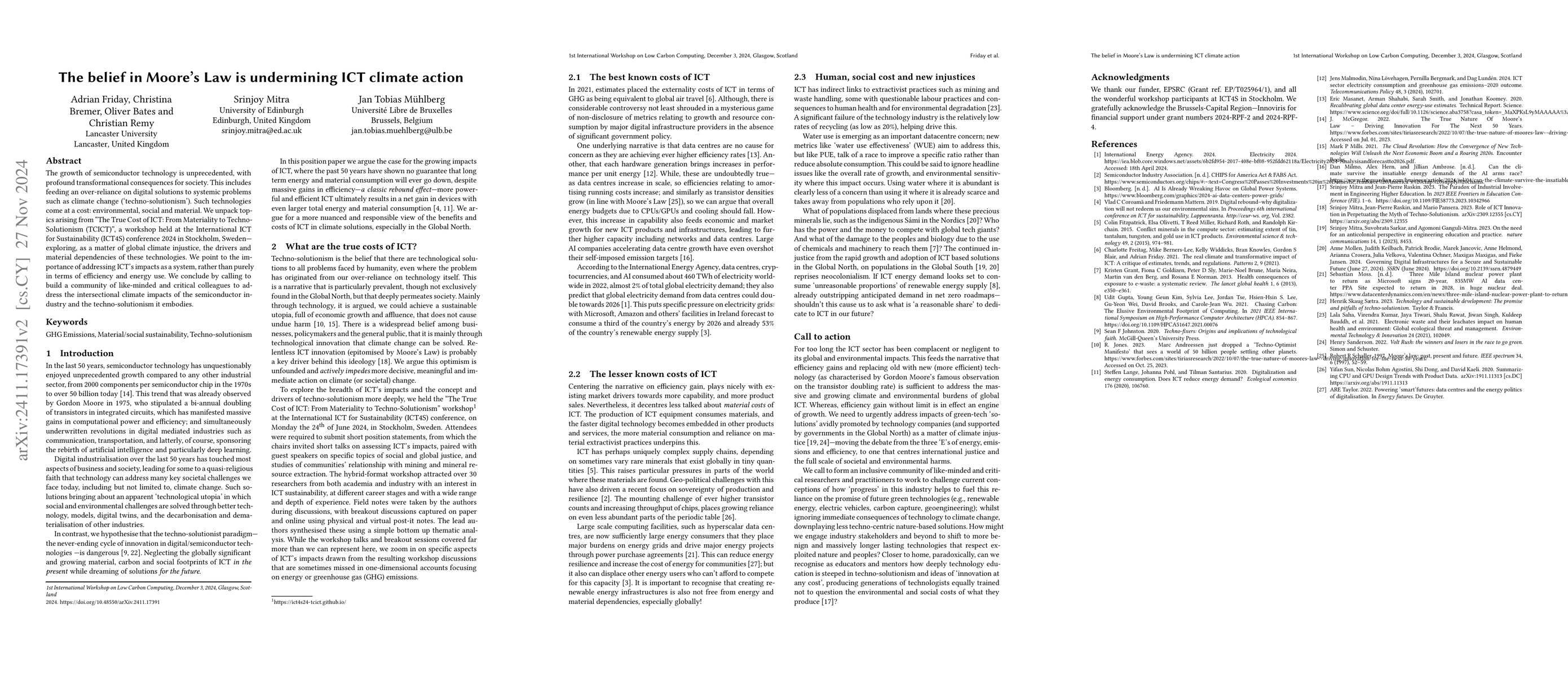 Thumbnail for The belief in Moore's Law is undermining ICT climate action