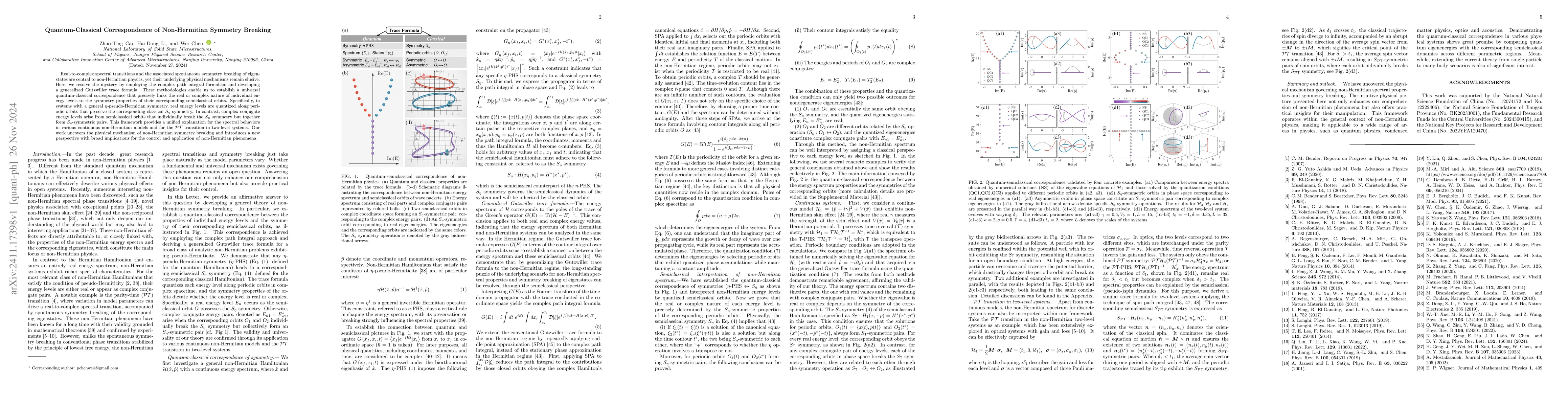 Thumbnail for Quantum-Classical Correspondence of Non-Hermitian Symmetry Breaking