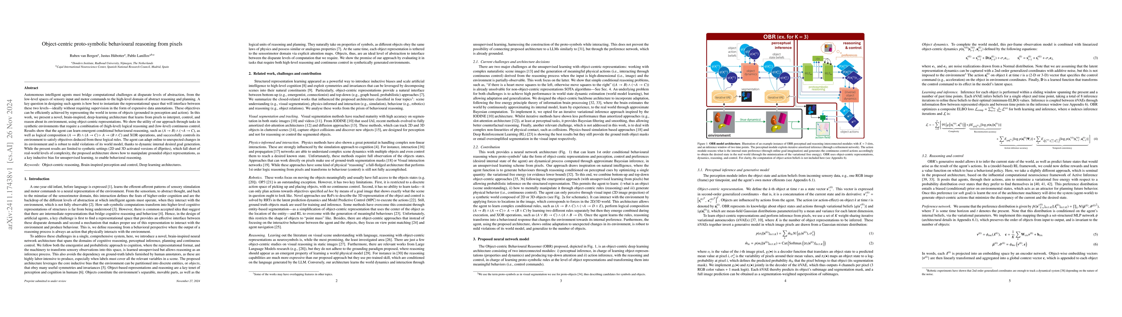 Thumbnail for Object-centric proto-symbolic behavioural reasoning from pixels