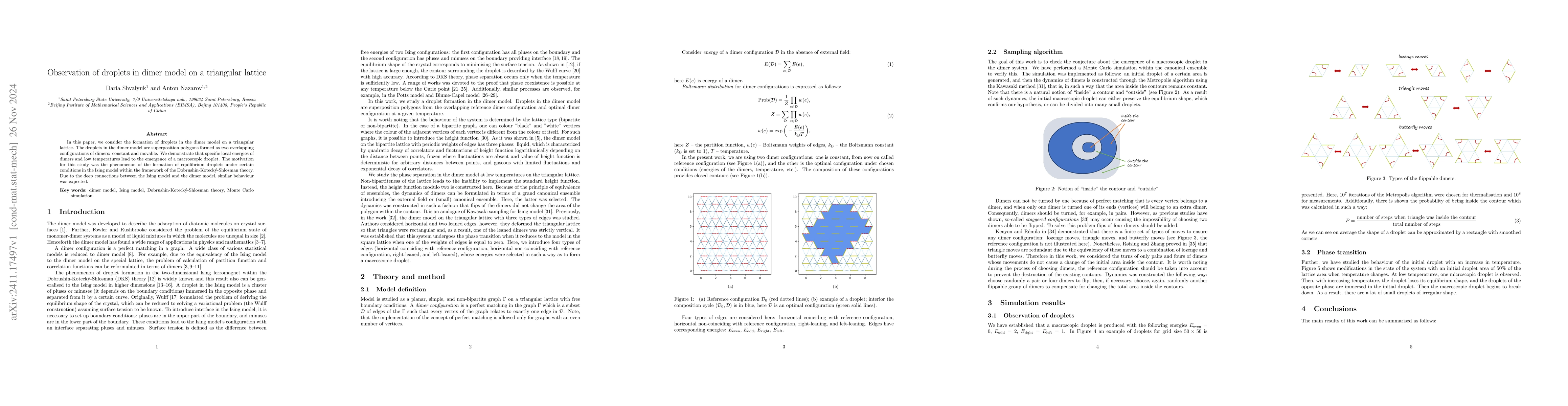 Thumbnail for Observation of droplets in dimer model on a triangular lattice