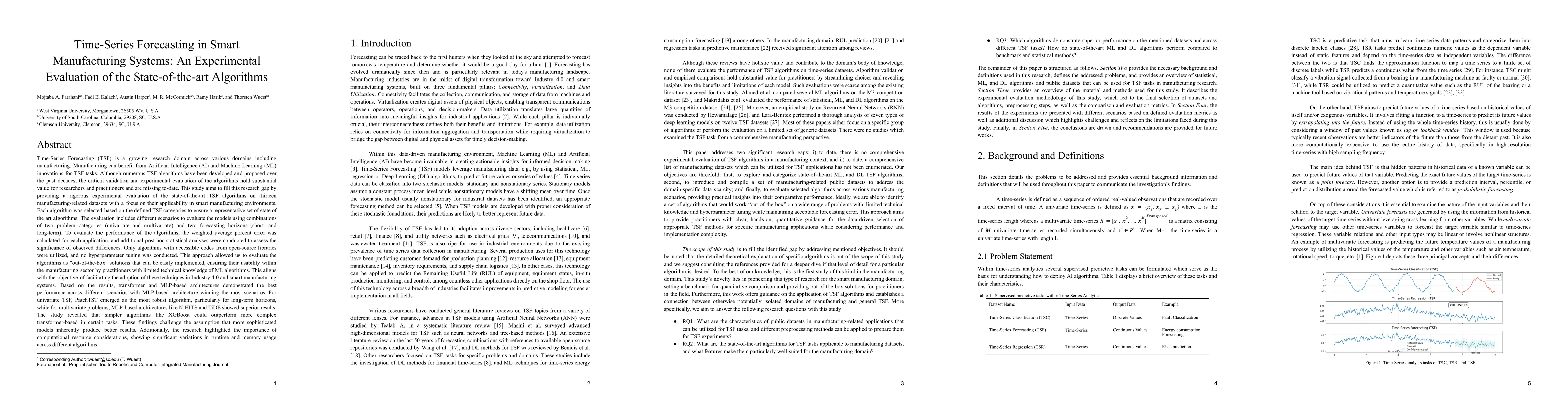 Thumbnail for Time-Series Forecasting in Smart Manufacturing Systems: An Experimental
  Evaluation of the State-of-the-art Algorithms