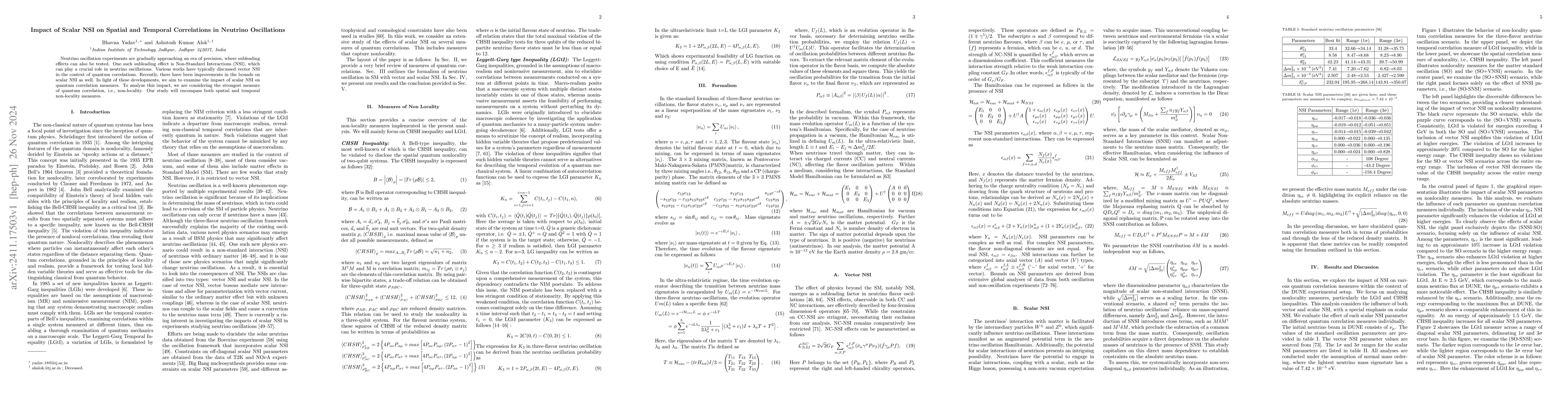 Thumbnail for Impact of Scalar NSI on Spatial and Temporal Correlations in Neutrino
  Oscillations