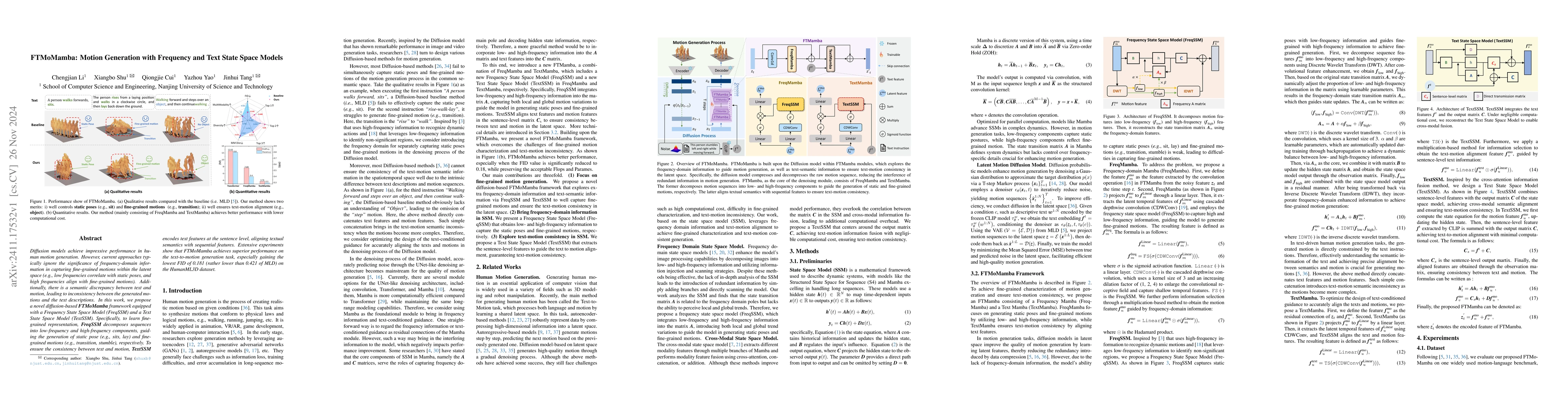 Thumbnail for FTMoMamba: Motion Generation with Frequency and Text State Space Models
