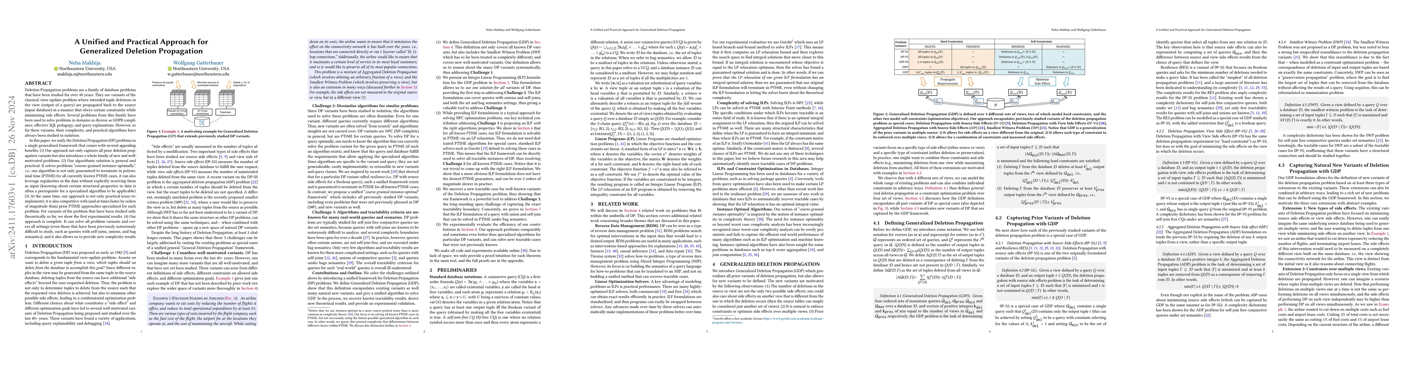 Thumbnail for A Unified and Practical Approach for Generalized Deletion Propagation