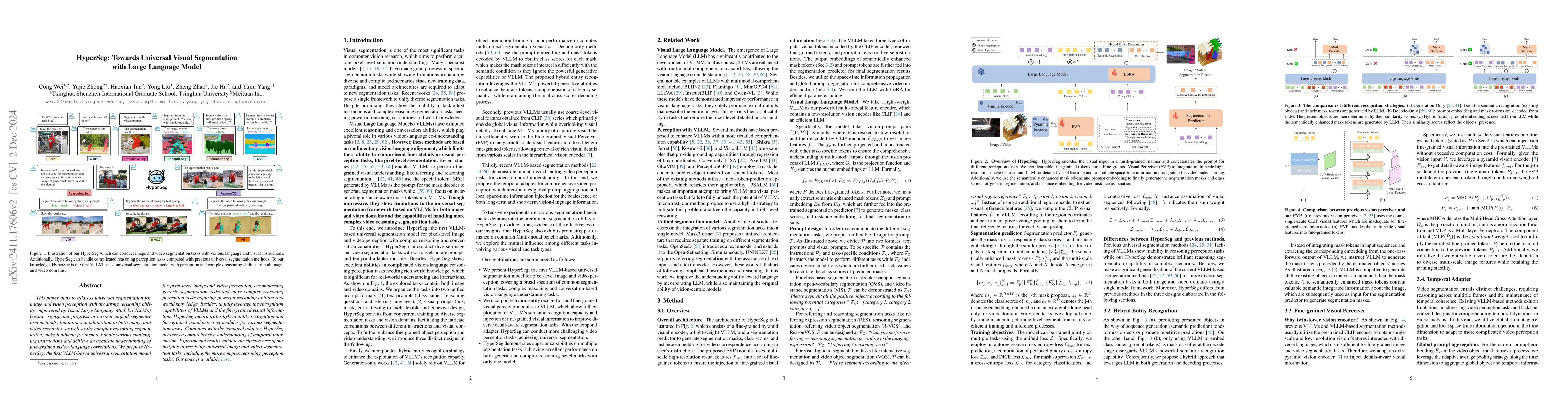 Thumbnail for HyperSeg: Towards Universal Visual Segmentation with Large Language
  Model