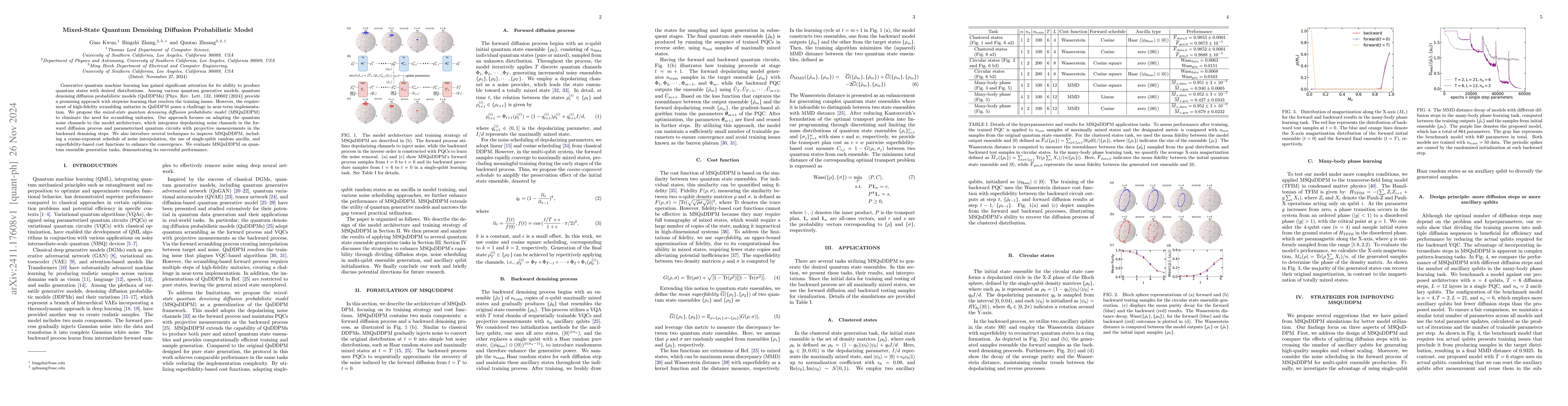 Thumbnail for Mixed-State Quantum Denoising Diffusion Probabilistic Model