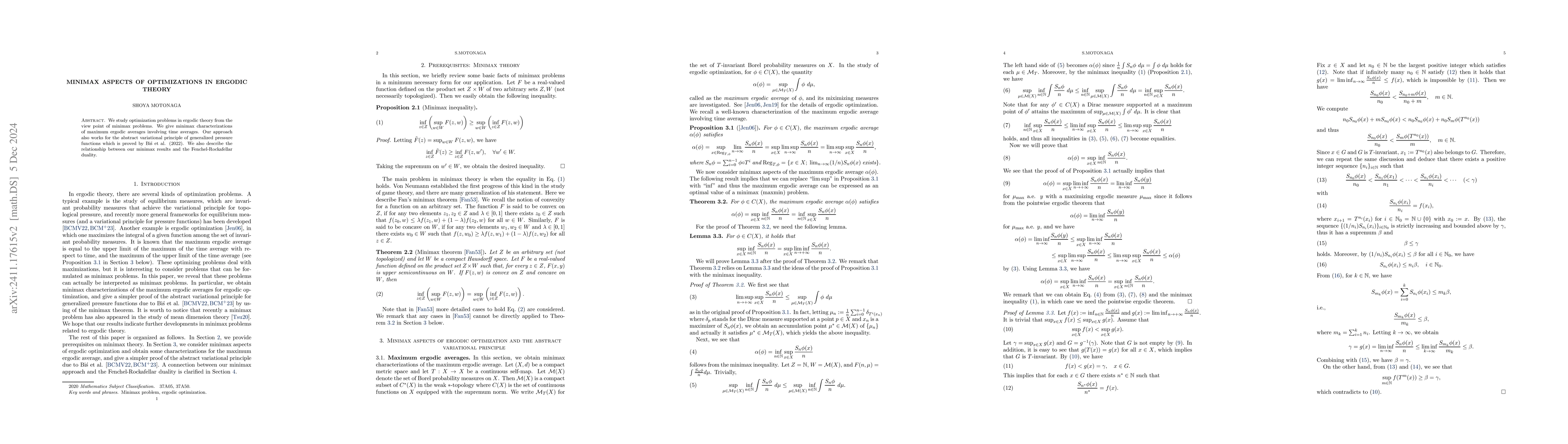 Thumbnail for Minimax aspects of optimizations in ergodic theory